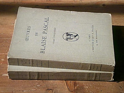 Oeuvres de Blaise Pascal - Pensées - Complet en deux tomes