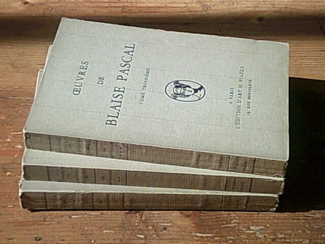 Oeuvres de Blaise Pascal - Les provinciales - Complet en trois tomes. PASCAL Blaise
