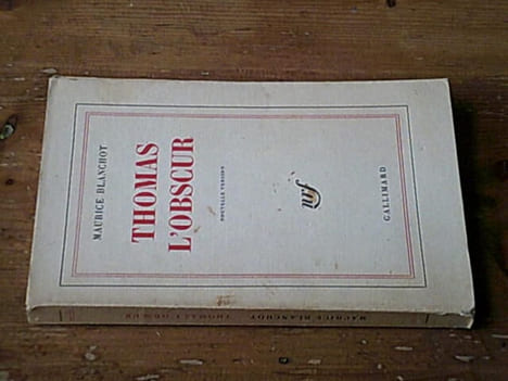 Thomas L'Obscur. BLANCHOT Maurice