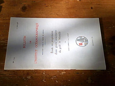 Bulletin de l'institut océanographique n° 1120 : Étude des peuplements d'une grotte sous-marine du golfe de Marseille