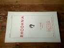 Revue Rhodania Ann&eacute;e 1964 Fascicule 2. Collectif