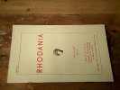 Revue Rhodania Ann&eacute;e 1966. Collectif