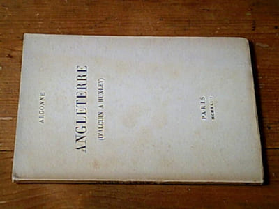 Angleterre (d'Alcuin à Huxley)