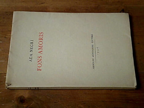 Fons Amoris (1939-1943). Ada Negri