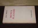 Menus Plaisirs. ORIEUX (Jean)