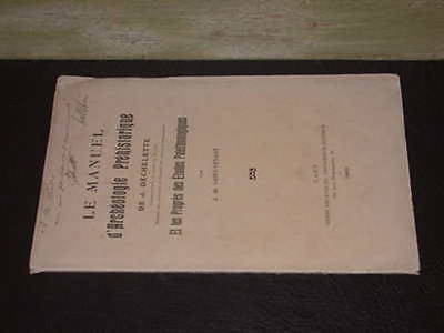 Le manuel d'archéologie préhistorique de J. Déchelette & les progrès des études palethnologiques par J. de Saint-Venant