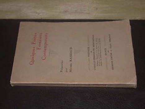 Quelques Poètes Foréziens Contemporains. RAMEAUD (Michel)