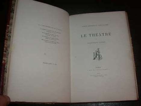 Paris Vivant. Le Théâtre. SARCEY (Francisque)