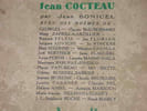 Hommage &agrave; Jean Cocteau. BONICEL (Jean)