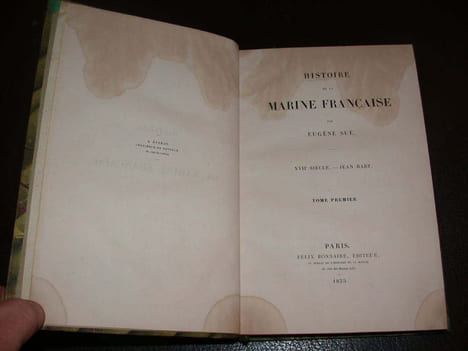Histoire De La Marine Française - Tome 1. SUE (Eugène)