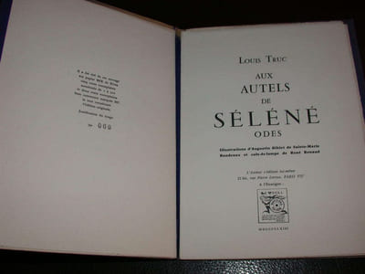 Aux Autels de Séléné. Odes