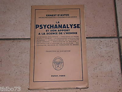 La psychanalyse et son apport à la science de l'homme