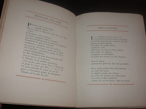 Poèmes 1914-1924. Lampes à arc feuilles de température suivis de vingt-cinq poèmes sans oiseaux - Illustré de 16 aquarelles de Georges Gaudion - Ex ...