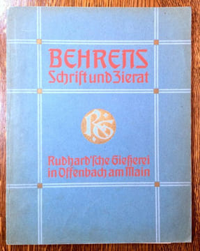 Schriften, Initialen und Schmuck nach Zeichnungen von Professor Behrens.. BEHRENS Peter.