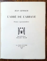 L'Abbé de l'abbaye. Poèmes supernaturalistes. Seize bois gravés d'Alexandre Alexeïeff.