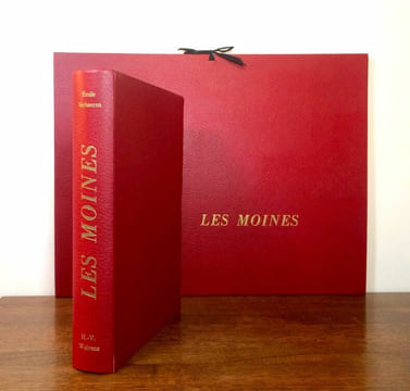 Les Moines. Lithographies originales de H.-V. Wolvens.. VERHAEREN Emile.