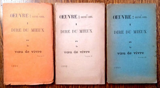 Le Voeu de vivre. Livre IV de Dire du mieux, première partie de Oeuvres. Volumes I à III.