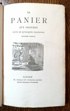 Le Panier aux ordures, suivi de quelques chansons. Ejusdem Farinae.. ANONYME.