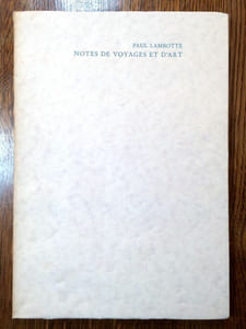 Notes de voyages et d'art.