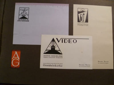 Archives d'Imprimerie Willy Godenne pour Studio Novio et ensemble de dessins originaux à l'encre de Jos Léonard.