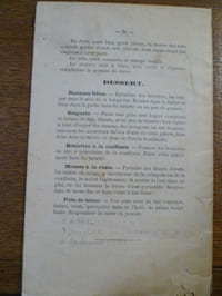 Manuel de cuisine.