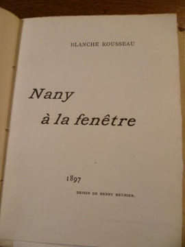 Nany à la fenêtre. Préface par Henry Maubel.. ROUSSEAU Blanche