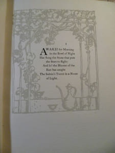 Rubaiyat. Illustré par Franck Brangwyn. Traduction d'Edward Fitzgerald.