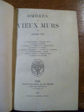 Ombres et vieux murs.La Grange-Batelière. François Suleau. Le Château de Tournoël. La Lanterne. L'Hermite de la Chaussée d'Antin. Le lendemain du ...