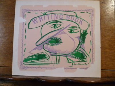 Writing book. Lithographie originale pour la carte de voeux de Aimé Maeght pour l'année 1981.