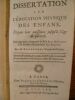 Dissertation sur l'Éducation physique des Enfans depuis leur naissance jusqu'à l'âge de puberté. Ouvrage qui a remporté le prix le 21 Mai 1762 à la ...