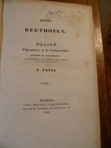 Études de Beethoven. Traité d'Harmonie et de Composition, traduit de l'allemand, et accompagné de notes critiques d'une préface, et de la vie de Beethoven, par F. Fetis.