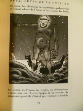 Puck, lutin de la colline. Traduction de Jacques Vallette. Introduction par André Maurois. Trente eaux-fortes de Jean Bruller.. KIPLING Rudyard ...