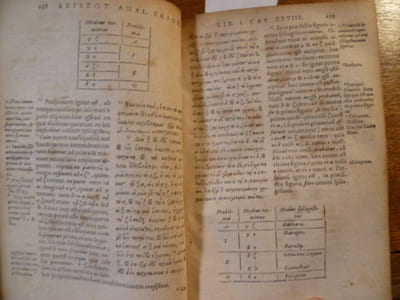 L'Organon (titre en grec)Aristotelis stagiritae peripateticorum principis Organum Hoc est, libri omnes ad Logicam pertinentes, Graece et Latine. Ivl. Pacius a Beriga interprete [...]