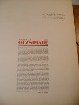 Olympiade. MASSONET Armand BENDERE Robert (de)