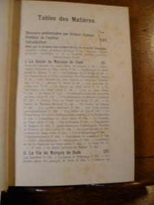 Le Marquis de Sade et son temps. Études relatives a l'histoire de la civilisation et des moeurs du XVIII° siécle. traduit de l'allemand par le Dr. A. Weber-Riga. Avec une préface L'Idée de Sadisme et L'érotologie Scientifique.