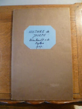 Histoire de Joseph, accompagnée de dix figures relatives aux principaux événemens de la vie de ce fils du patriarche Jacob. Et gravées sur les modèles ...