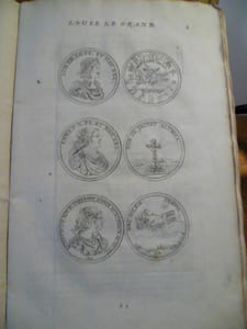 Histoire du Roy Louis le Grand par les Médailes, Emblêmes, Devises, Jettons, Inscriptions, Armoiries, et autres Monuments Publics. Recueillis et expliquez par le Père Claude-François Menestrier de la Compagnie de Jesus.N.E. Augmentée de cinq planches.