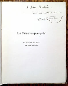 La Frise Empourprée. La Guirlande des Dieux. Le Sang des Roses.