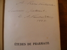 Études, discours et mémoires relatifs à la Pharmacie par D.-A. van Bastelaer. Tome I et tome II. BASTELAER Désiré Alexandre Van