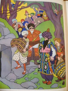 Histoire d'Ali-Baba et des quarante voleurs suivie du Prince Ahmed. Illustrations de Roger Broders.