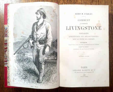 Comment j'ai retrouvé Livingstone. Voyages, aventures et découvertes dans le centre de l'Afrique..  STANLEY Henri Morton.
