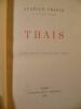Thaïs. Nouvelle édition revue et corrigée par l'auteur. . FRANCE Anatole. 
