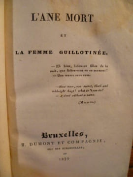L'Ane mort et la femme guillotinée.La Confession, par l'auteur de l'Ane mort et la femme guillotinée.. JANIN, Jules.