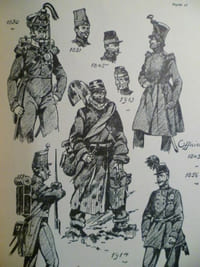 Psyché. Le miroir des belles choses. Revue bi-mensuelle mondaine de l'élégance et du home. Numéro spécial. Les uniformes de notre armée 1830 - 1930. 