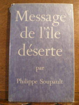 Message de l'île déserte.. SOUPAULT Philippe. 
