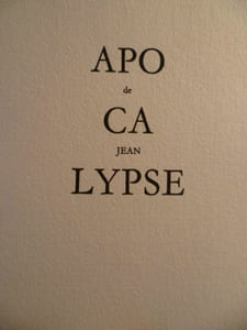 APOCALYPSE DE JEANL'Agneau brise les sept sceaux.