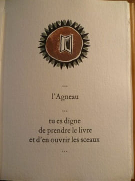 APOCALYPSE DE JEANL'Agneau brise les sept sceaux.. Alain de la BOURDONNAYE JEAN DE PATMOS