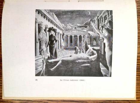 Paul Delvaux ou les Rêves éveillés. Vingt-huit reproductions de tableaux et un portrait du peintre.. GAFFÉ René.