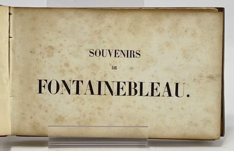 Souvenirs de Fontainebleau.