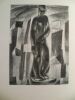Statue de la fatigue. Lithographie par Auguste Mambour. . THIRY Marcel. 